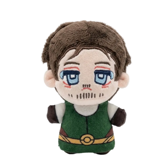 Deep plush pendant handmade soft toy 10cm front view
