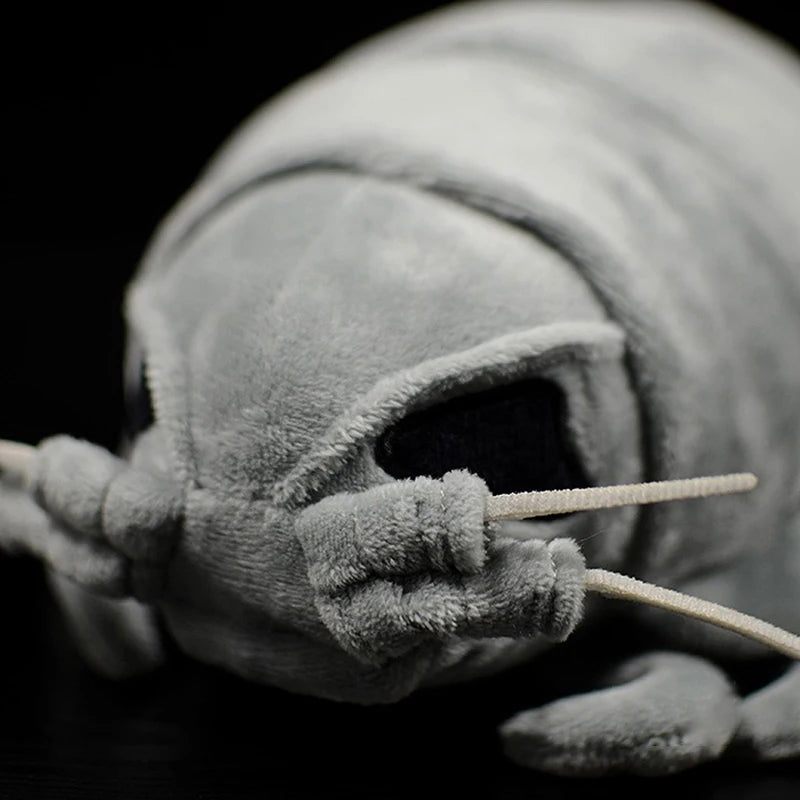 Deep sea plush toy isopod with soft PP cotton filling displayed