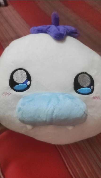Demon Castle plush Eggplant Seal sitting pose kawaii collectible
