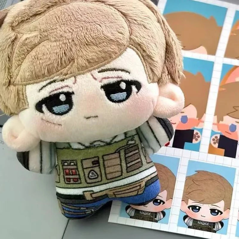 Detailed craftsmanship and stitching on the tactical gear of the graves plush