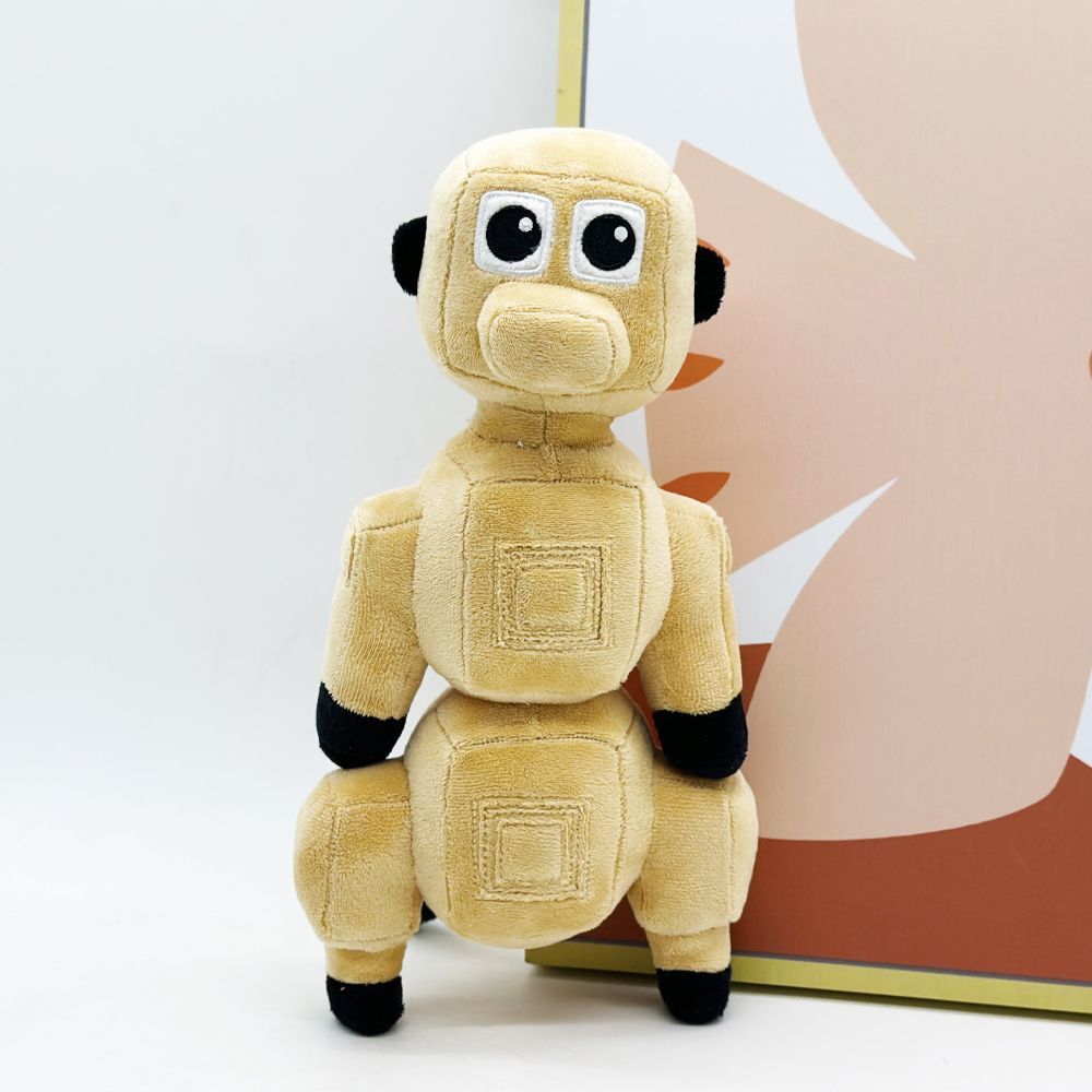 Detailed three-block robot dog plush toy
