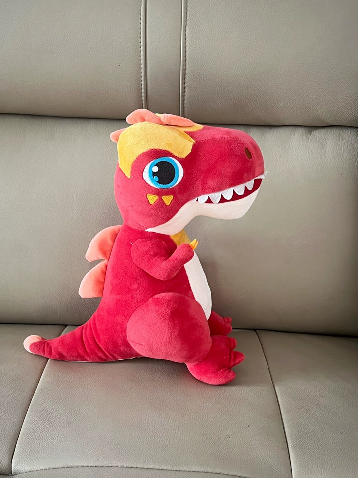 Devil dinosaur plush toy side profile 22cm
