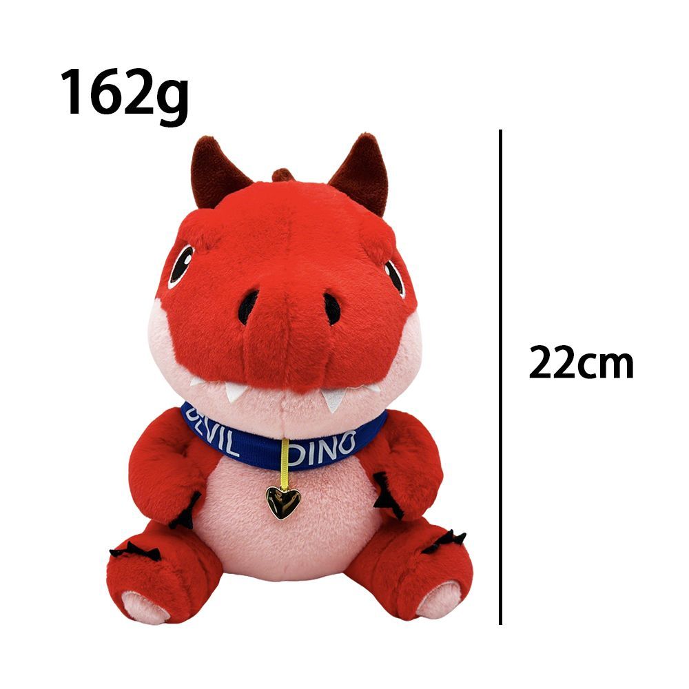 Devil dinosaur stuffed animal soft red dinosaur plush figure
