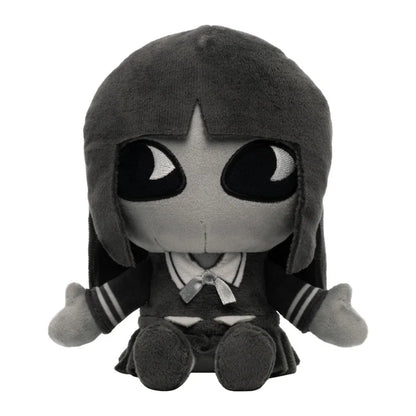 Dolly plushie inspired by a popular online horror game, handmade cotton plush toy, 16cm