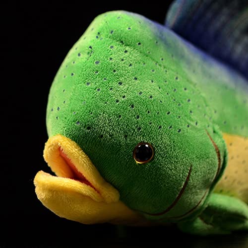 Dolphinfish stuffed animal 45cm ocean collectible plush close up