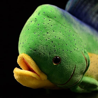 Dolphinfish stuffed animal 45cm ocean collectible plush close up