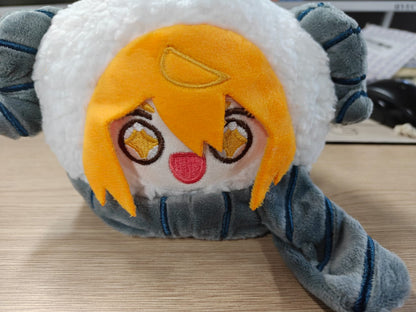 Don Qui Sheep Plush soft cotton mochi plushie inspired by Sinner #03 the starry-eyed LCB game knight with blond hair and decorated uniform