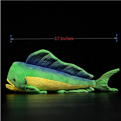 Dorado fish stuffed animal collectible marine life plush side view