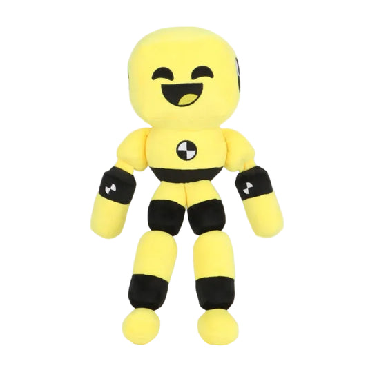 Dummy Danny plush toy handmade fan-inspired crash test dummy stuffed animal 37cm front view