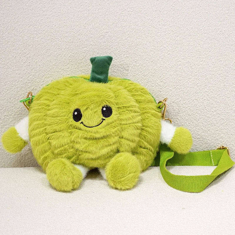 Dunmeshi fan gift Dryad pumpkin plush on display shelf
