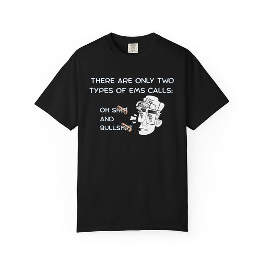 EMS paramedic funny t-shirt with two types of calls dark humor design