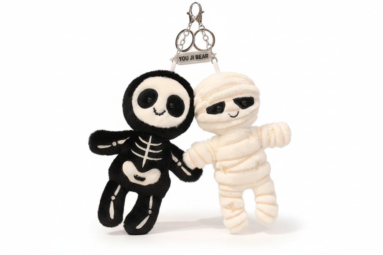 33-50cm Skeleton Mummy Plushie - Kawaii Halloween Stuffed Animal