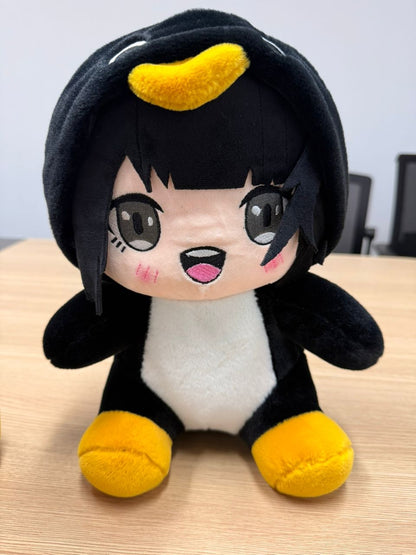 Endmin stuffed penguin toy fan art merch for Arknights Endfield fans
