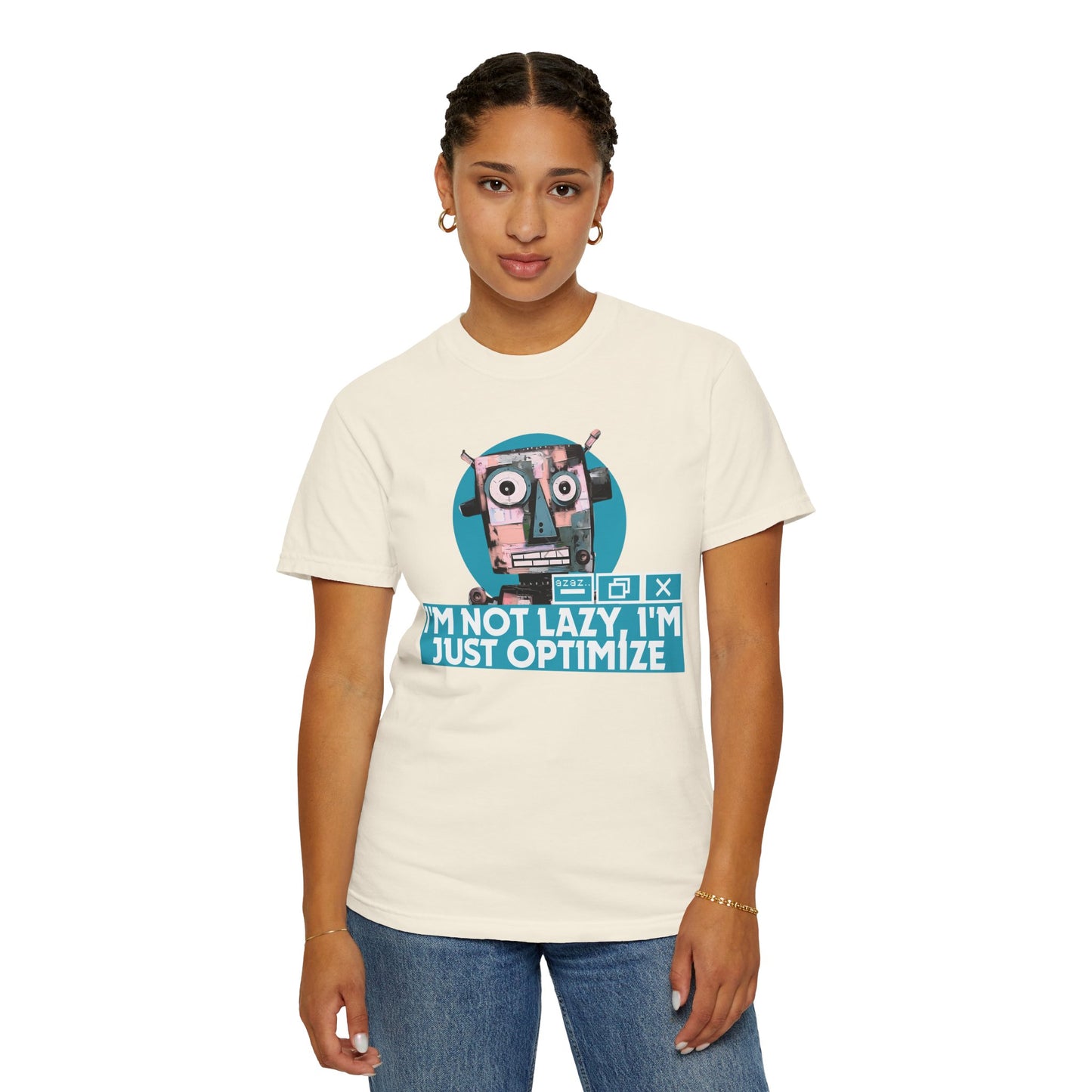 Engineer tee back view showing Comfort Colors 1717 premium heavyweight fabric
