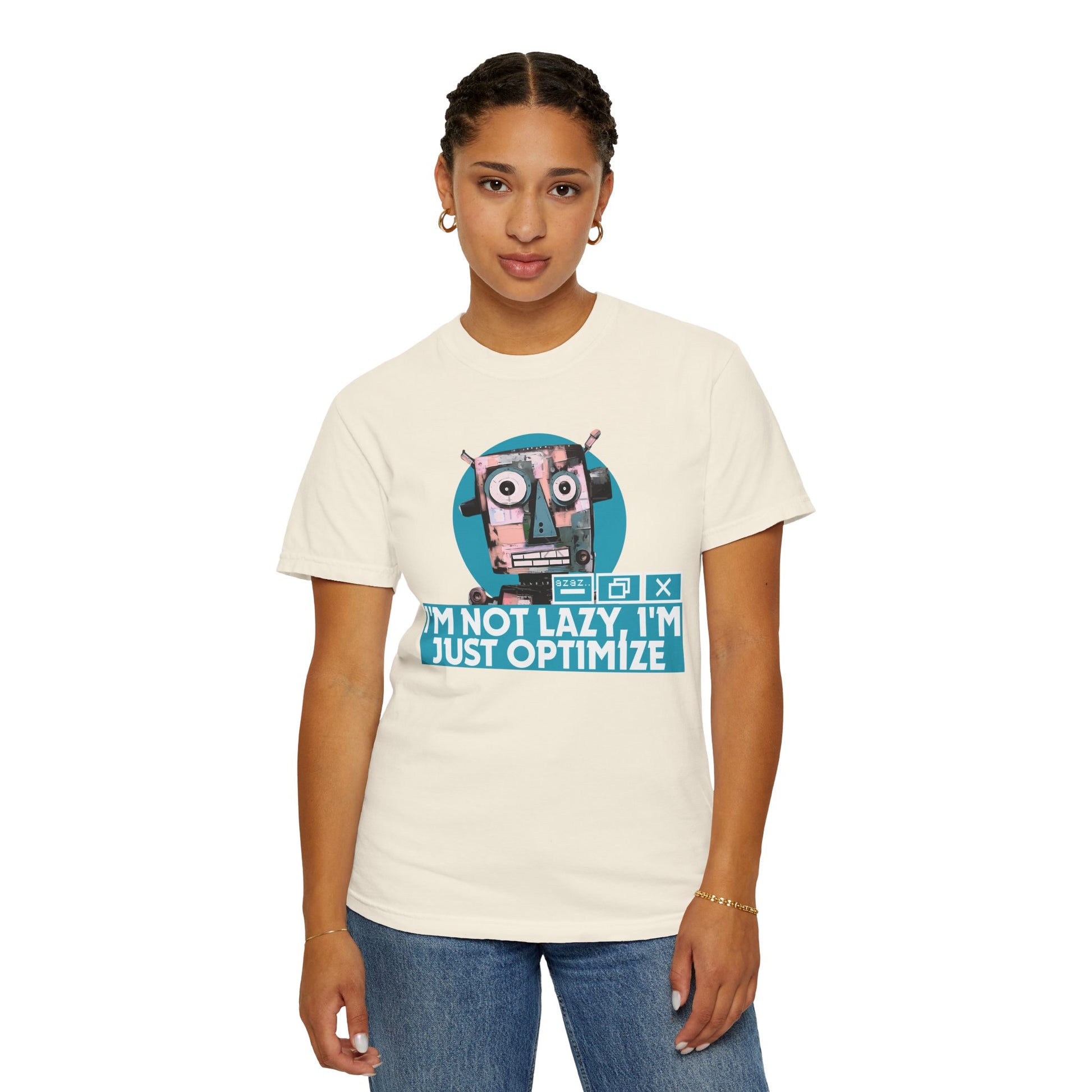 Engineer tee back view showing Comfort Colors 1717 premium heavyweight fabric