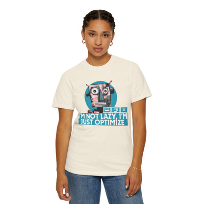 Engineer tee back view showing Comfort Colors 1717 premium heavyweight fabric