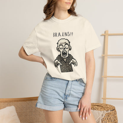 Everyday wear pixel zombie graphic tee.