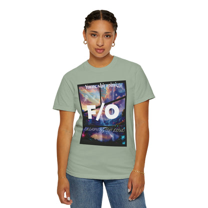 F/O graphic tee with abstract night sky design for self-shippers, Comfort Colors 1717