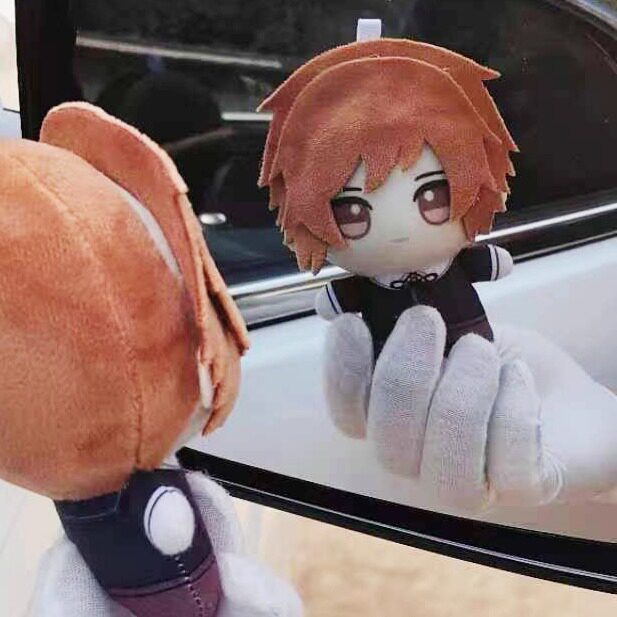 Fan-made Chihiro Fujisaki chibi plush school uniform detail