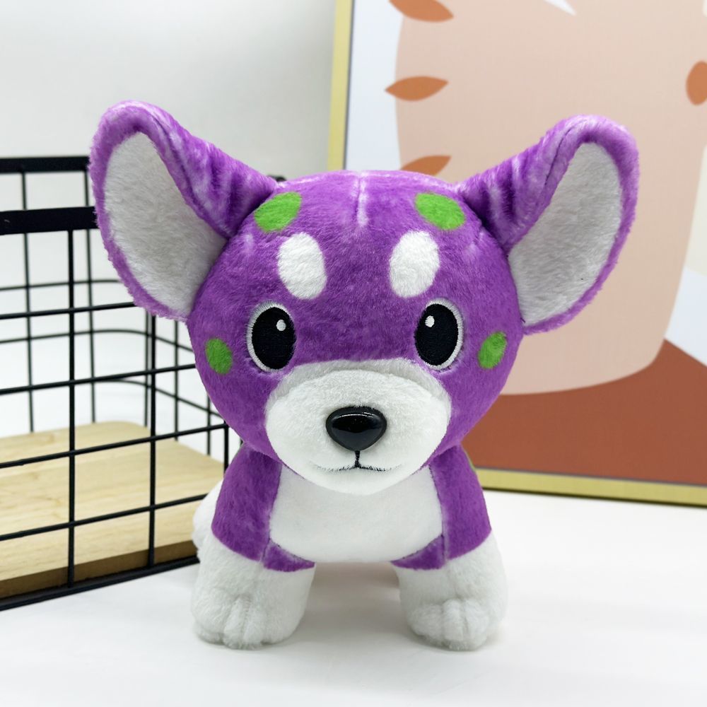 Fanmade Poison Chihuahua plushie soft fabric close up detail