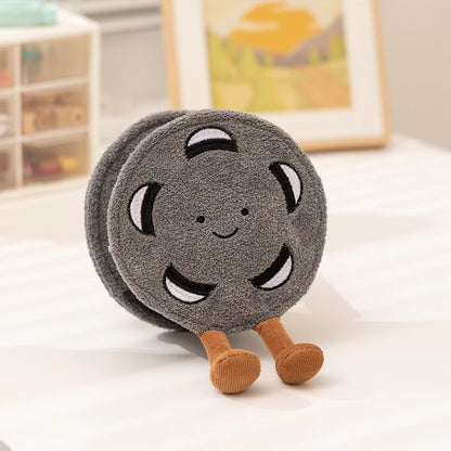 Film reel plush 13cm cute cinema themed collectible stuffed toy on shelf