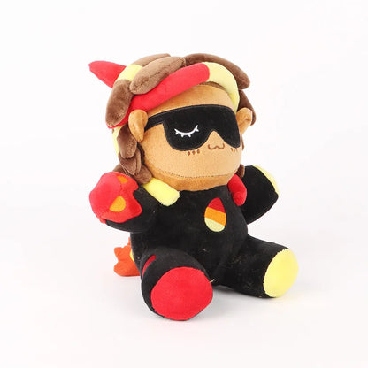 Flame plush soft cotton gaming YouTuber collectible
