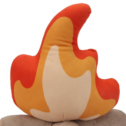 Flame plush toy for bedroom shelf display