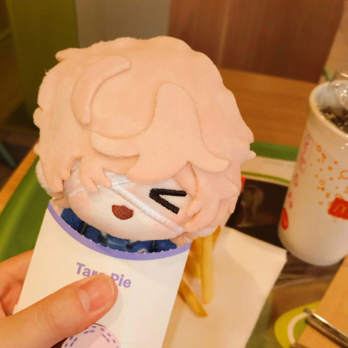 Florian Brand Identity V collectible plush bandaged face detail
