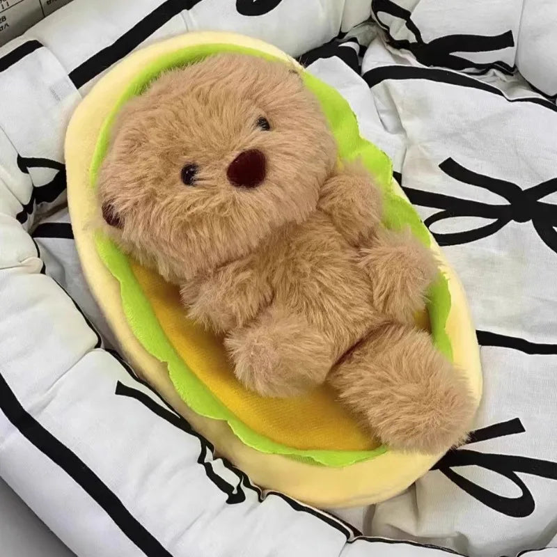 Fluffy otter stuffed animal soft plush PP Cotton filled