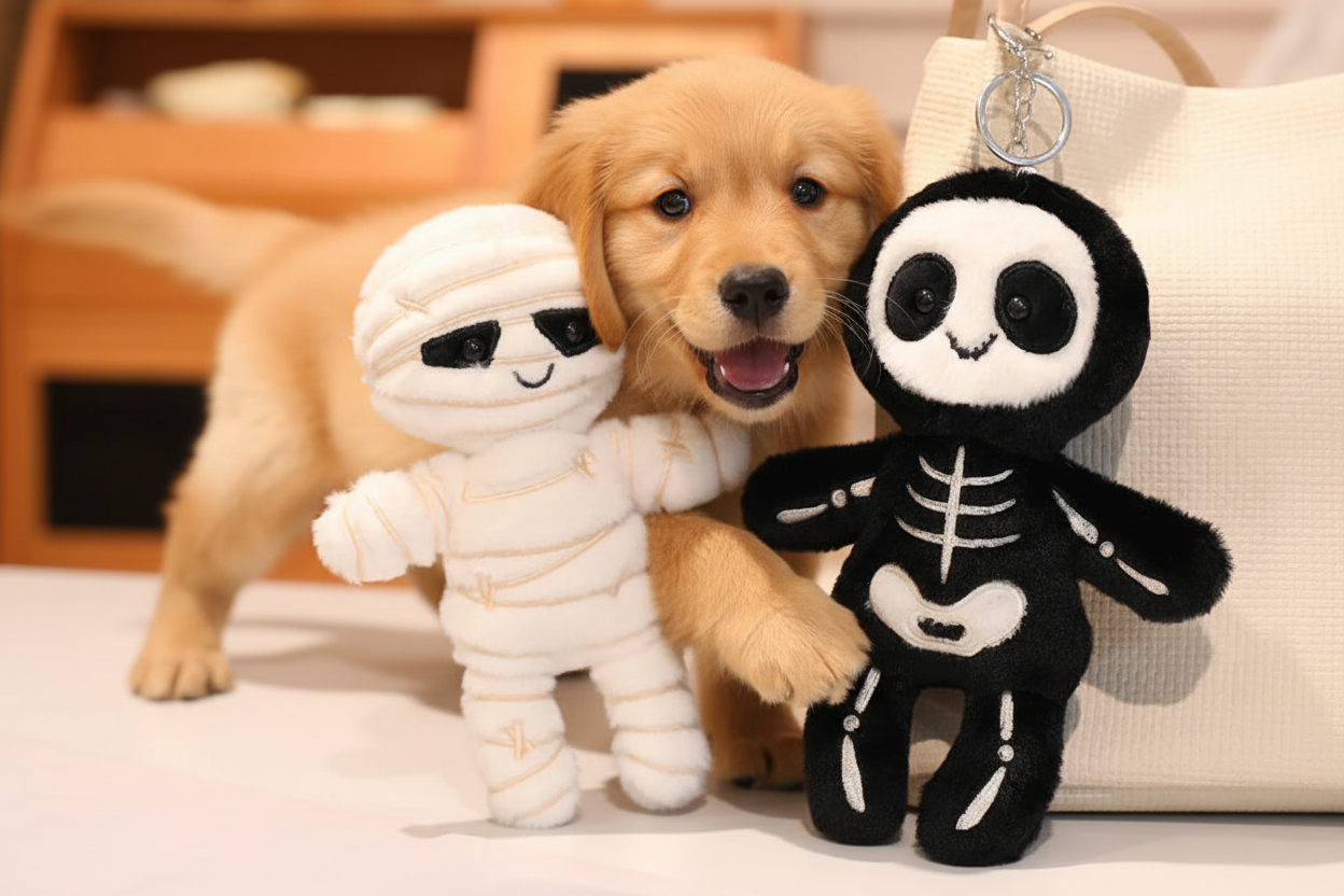 33-50cm Skeleton Mummy Plushie - Kawaii Halloween Stuffed Animal