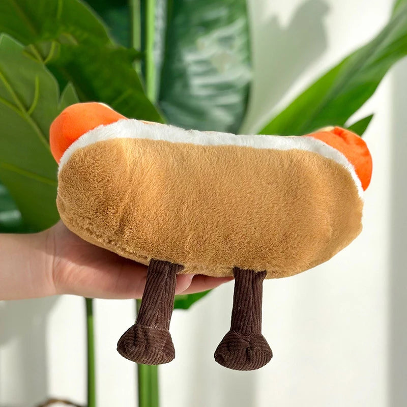 Food plushie kawaii hot dog 26cm standing on shelf lifestyle display