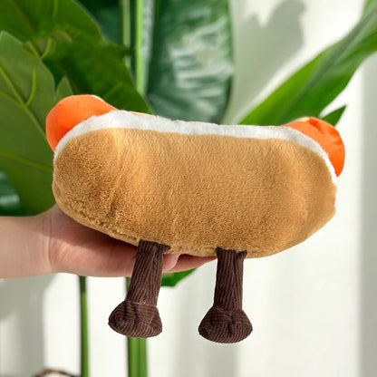Food plushie kawaii hot dog 26cm standing on shelf lifestyle display