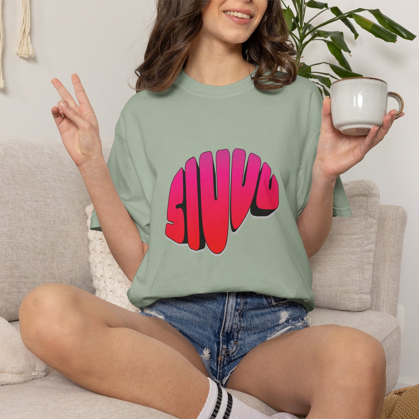 Football fan shirt siuu number 7 washed cotton relaxed cut