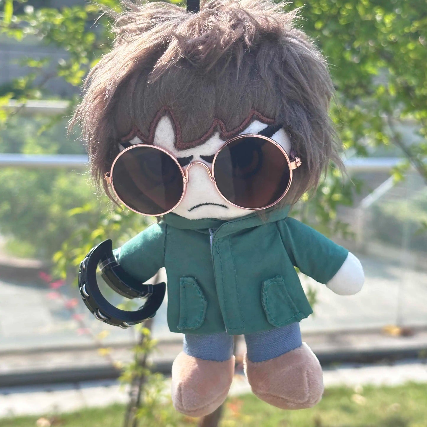 Freddie Mercury plushie in iconic white tank top and mustache