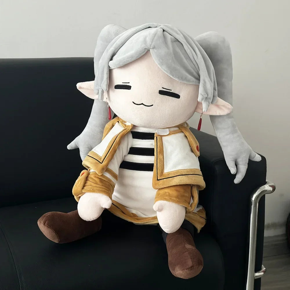 Frieren elf mage plushie with signature outfit