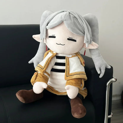 Frieren elf mage plushie with signature outfit