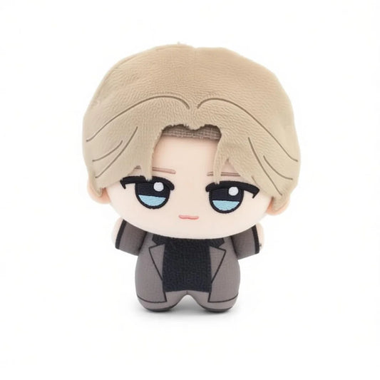 Front view of 10cm johan plush on a clean white background.
