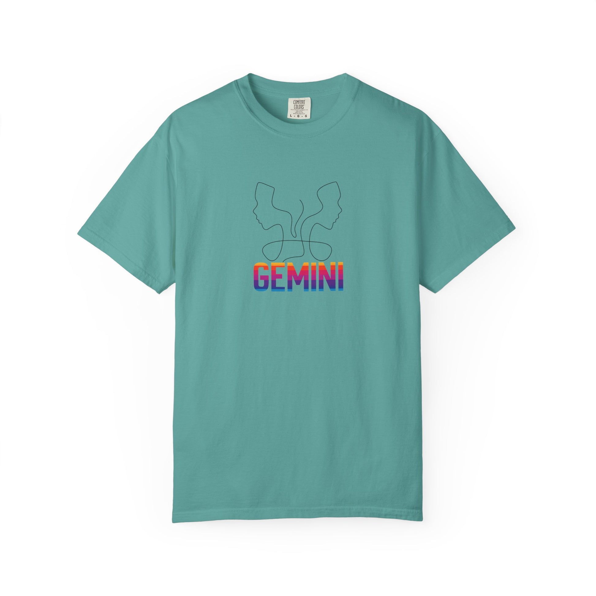 Front view of a 100% ring-spun cotton Comfort Colors 1717 t-shirt.