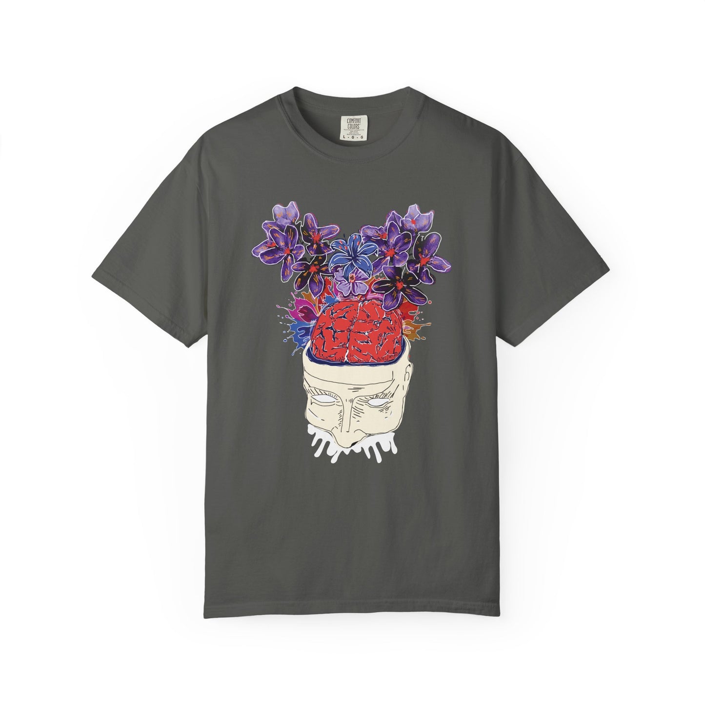 Front view of a solid color Comfort Colors 1717 ring-spun cotton tee.