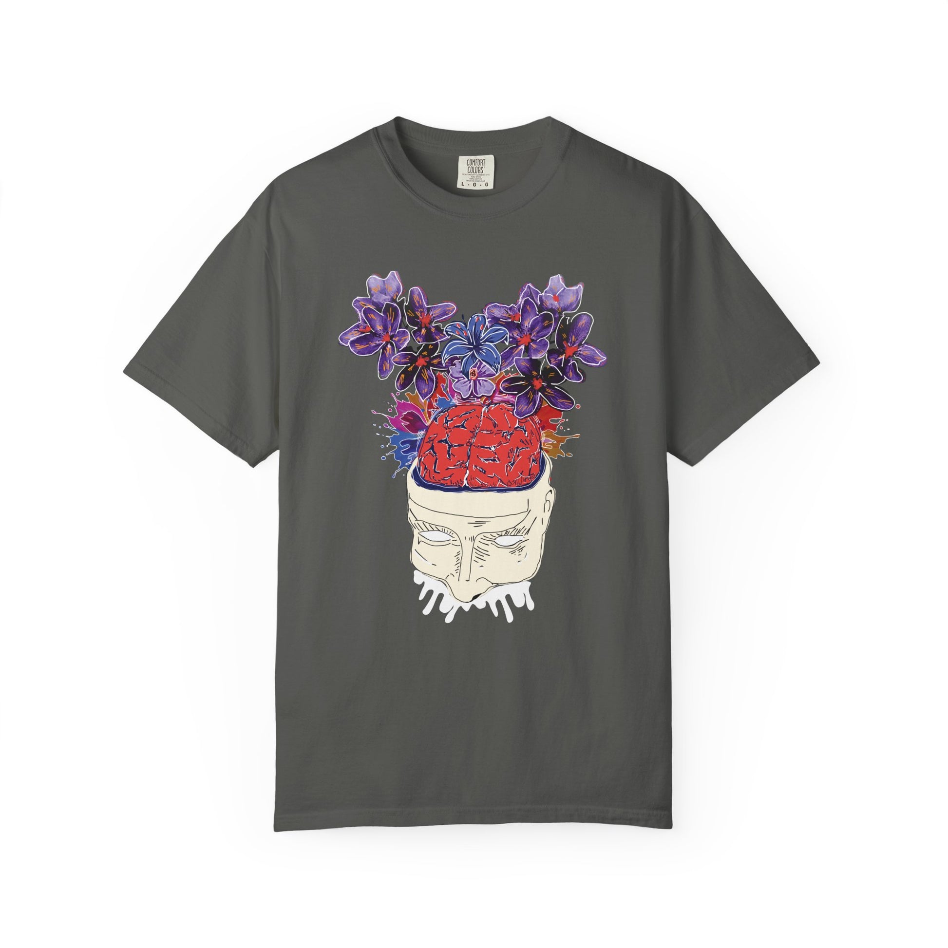 Front view of a solid color Comfort Colors 1717 ring-spun cotton tee.