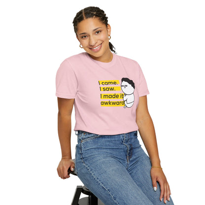 Funny birthday gift shirt for awkward people Caesar parody graphic tee