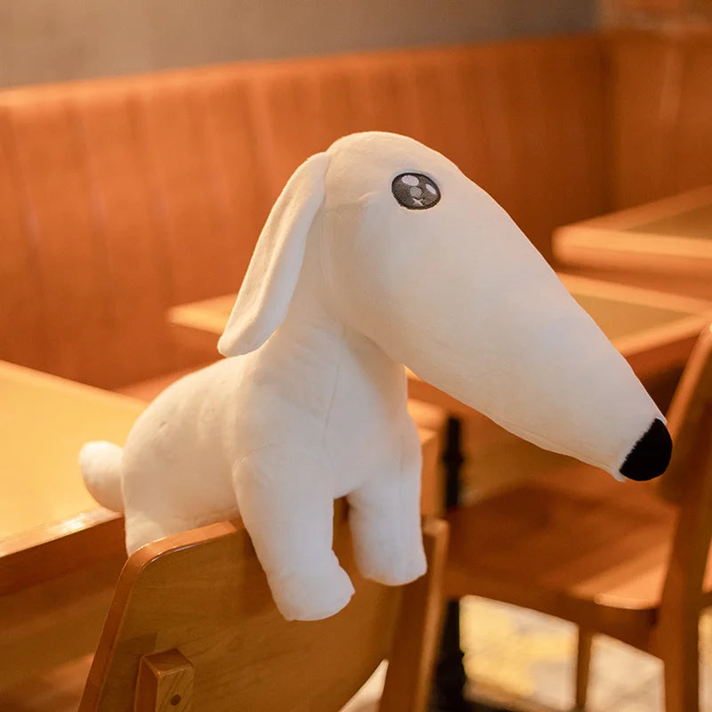 Funny dog plush toy 40cm Borzoi let me do it for you meme
