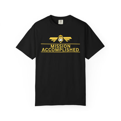 Funny gamer shirt with achievement hunter mascot character and star helmet