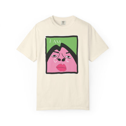Funny meme shirt I Am Cool relatable humor tee front view