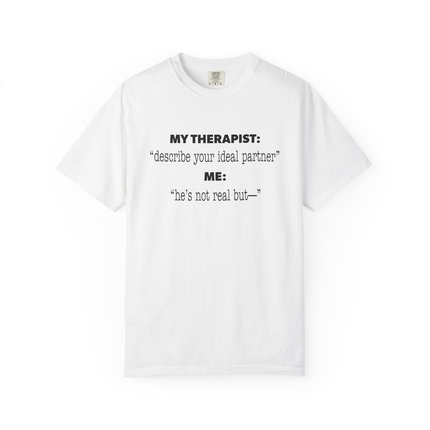 Funny yumejoshi t-shirt he's not real but comfort character tee