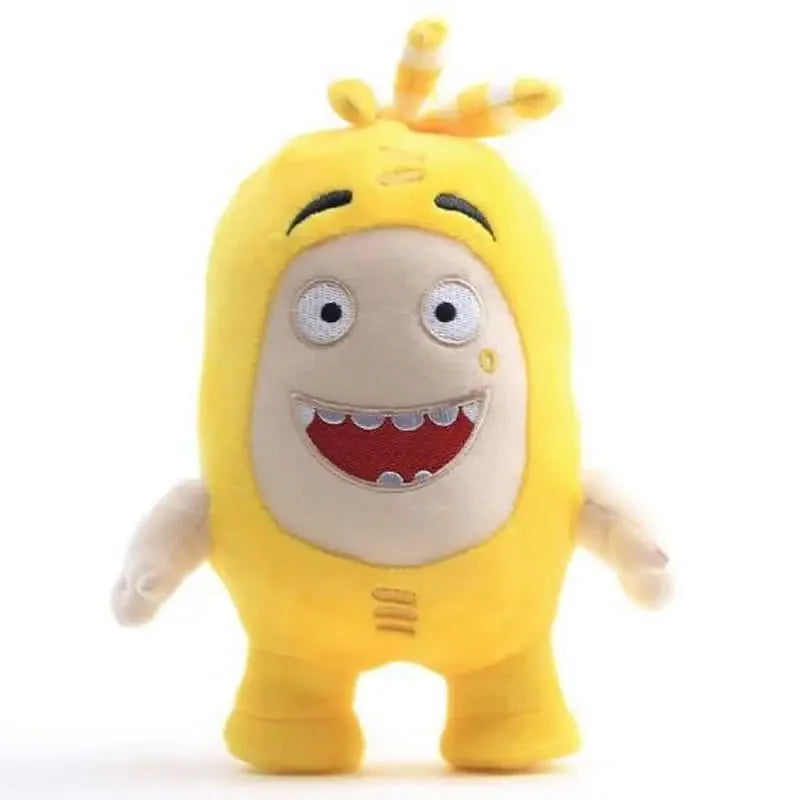 Fuse red Oddbods anime plush showing angry expression