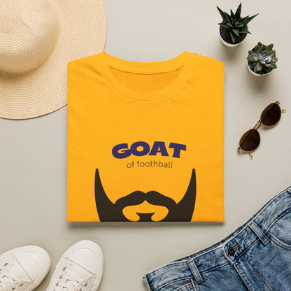 GOAT 10 graphic tee worn with jeans in casual everyday street style