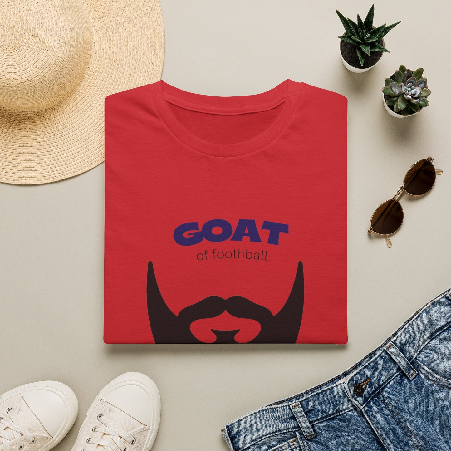 GOAT 10 soccer shirt worn in stadium crowd on match day