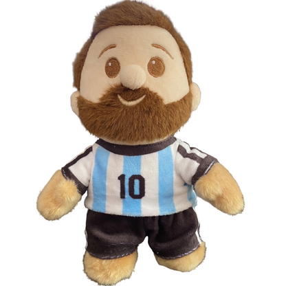 GOAT football collectible fan tribute plush toy display piece
