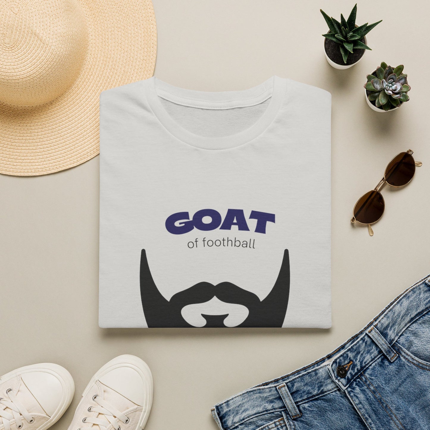GOAT number 10 tee gift wrapped for football fan birthday presentation